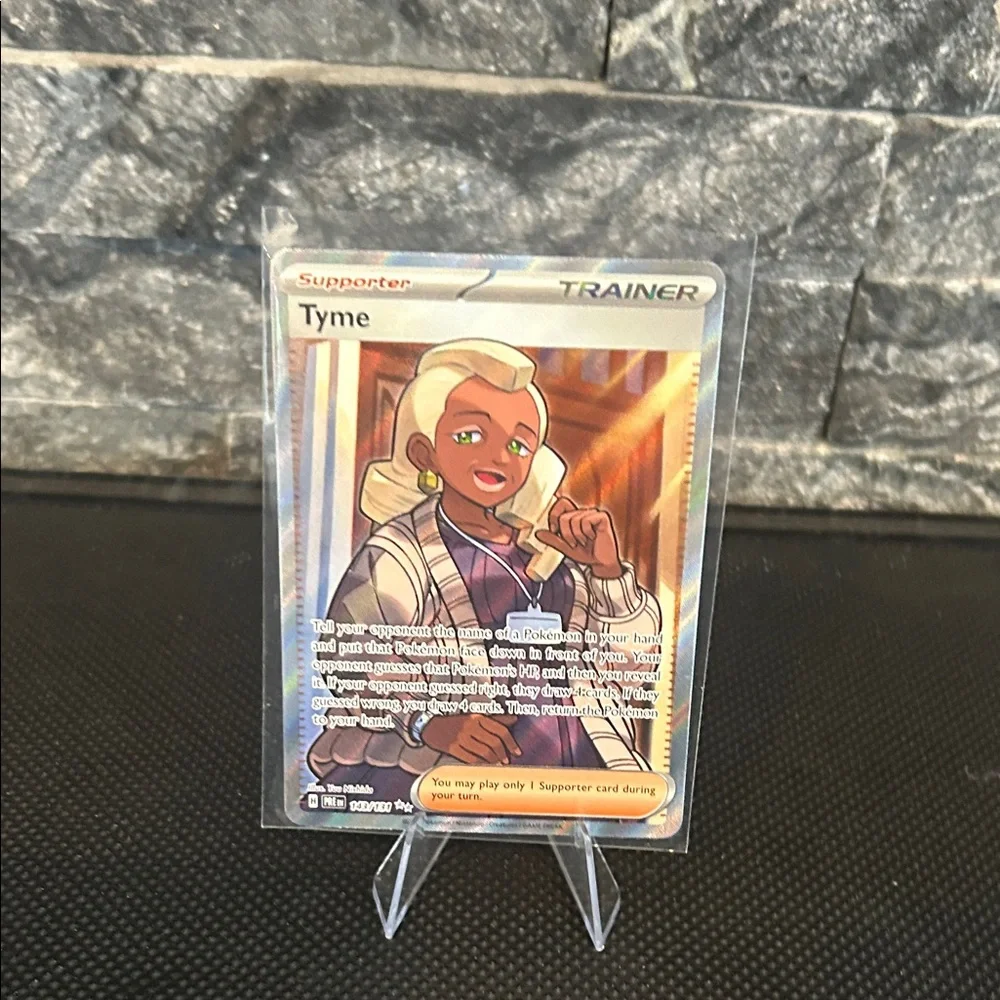 tyme pokemon card Pokmon Game PROMO 127/SV-P you draw 4 cards Pokemon Tyme 143/131 Full Art
